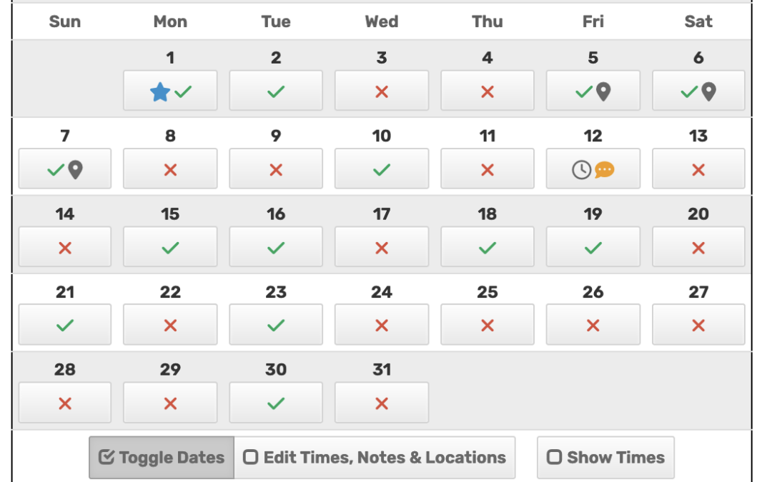Announcement: Location-Specific Availability